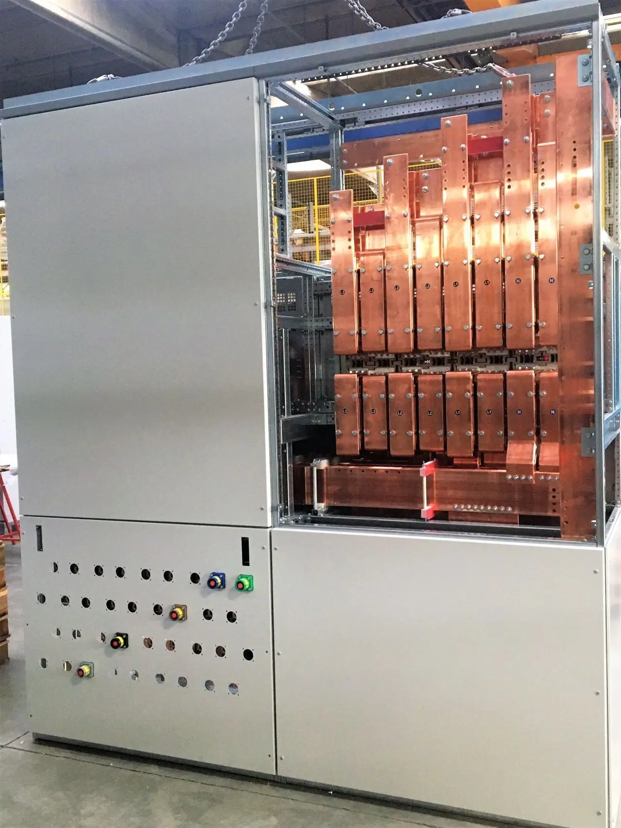 Beiene busbar machines installed at a customer factory in India