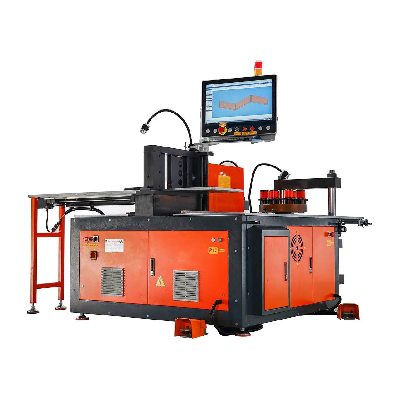 Beiene all-in-one busbar processing machine with 3D bending display